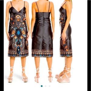 Leon Max  limited edition extraterrestrial midi dress size 10, NWT